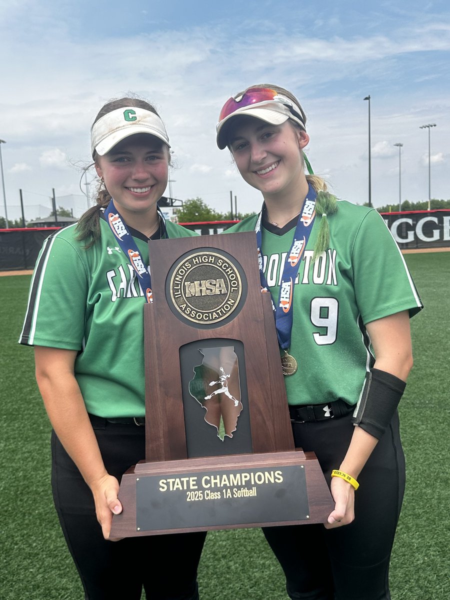 Premier Fastpitch National - 2027 Burris (@pfp_2027burris) on Twitter photo I could not be more proud of these two girls. Both are dedicated, hardworking, great players and even better teammates. Congrats to <a href="/Beilerman2027/">Brookelyn Eilerman</a> & <a href="/hmcmurtrie2027/">Hayden McMurtrie</a>,along with Carrollton HS for winning the IHSA 1A State Championship.
Eilerman 3/3, 2 2B, 2RBI
McMurtrie 1/3, RBI I could not be more proud of these two girls. Both are dedicated, hardworking, great players and even better teammates. Congrats to <a href="/Beilerman2027/">Brookelyn Eilerman</a> & <a href="/hmcmurtrie2027/">Hayden McMurtrie</a>,along with Carrollton HS for winning the IHSA 1A State Championship.
Eilerman 3/3, 2 2B, 2RBI
McMurtrie 1/3, RBI