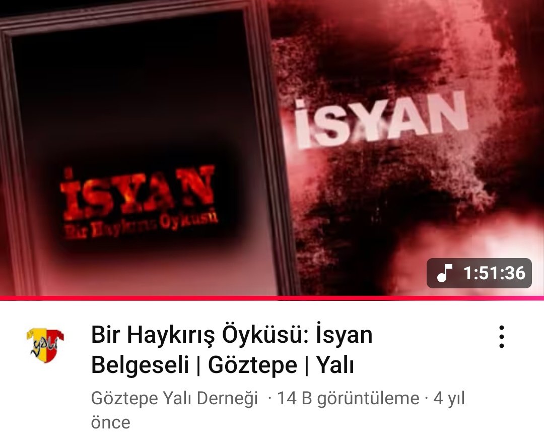 Alın size gerçek Göztepe'yi, mücadeleyi, İsyanı anlatan belgesel;
youtu.be/V4q0W64Mevw?si…