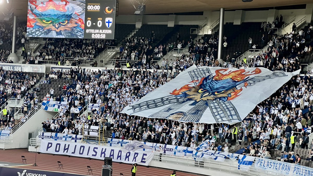 Kohta mennään! #FINNED ⁦<a href="/FIFAWorldCup/">FIFA World Cup</a>⁩ #Olympiastadion #Helsinki