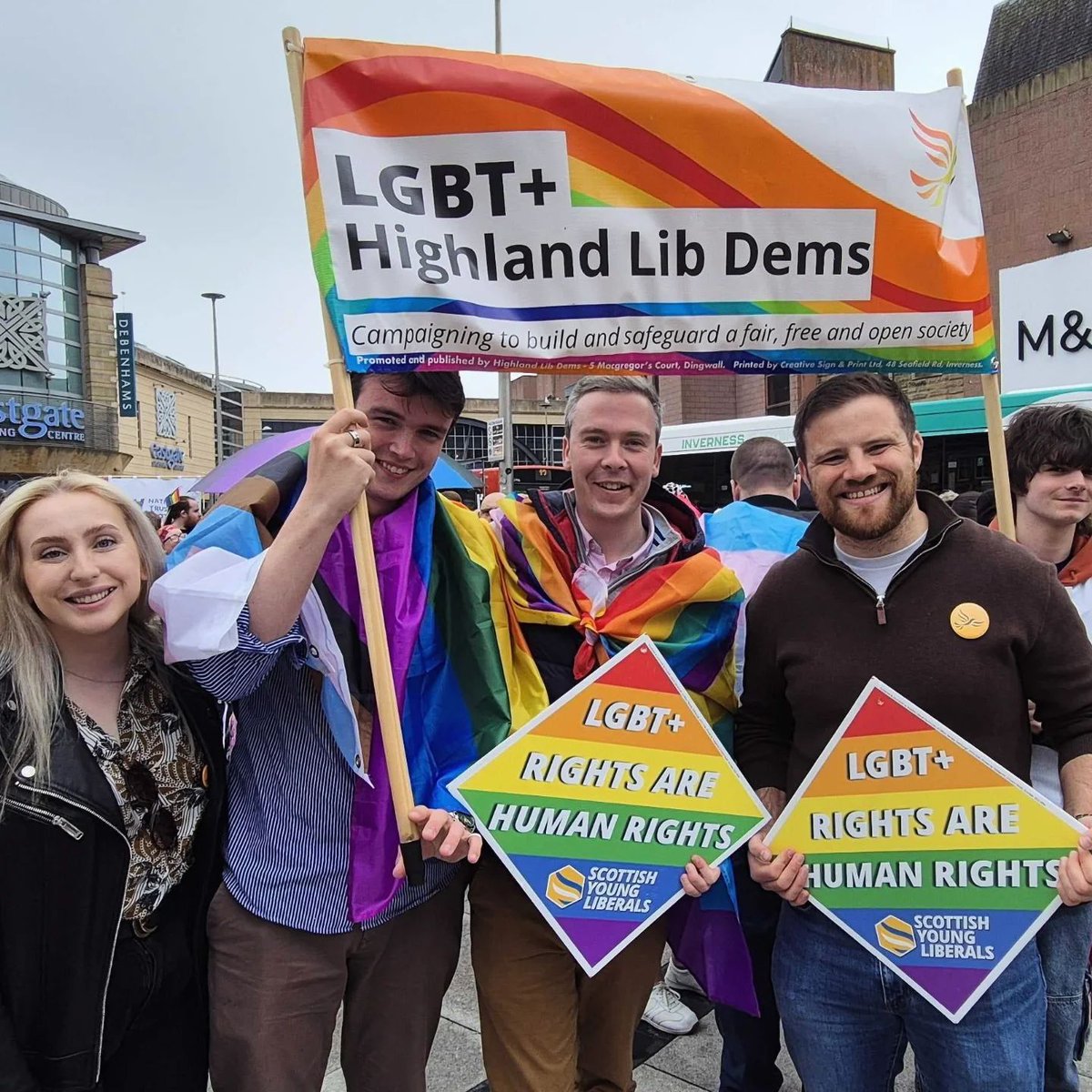 Congrats to the volunteers at Highland Pride! Many across the LGBTQ+ community feel targeted and their rights threatened by divisive culture wars. While today was a lot of fun, it was also a show of strength. We must never stop fighting for everyone's rights to be who they are!