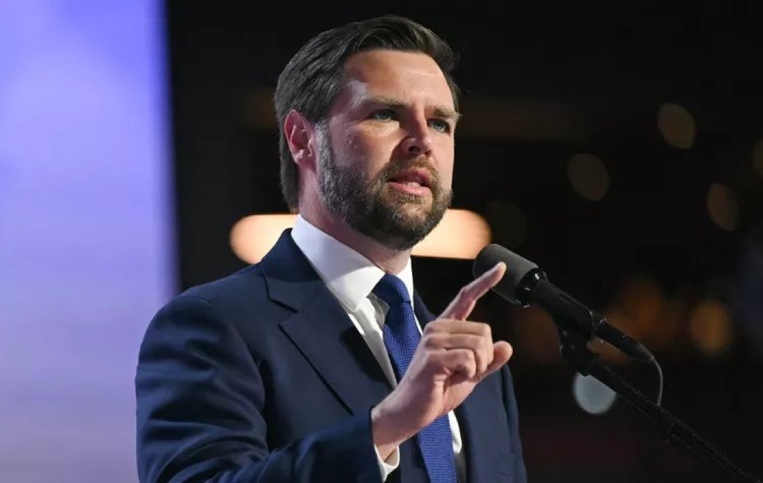 AdameMedia's tweet photo. US Vice President JD Vance says he doesn’t see Israel’s actions as a genocide. 

Every major genocide scholar and the deceiving evidence of our eyes and ears disagree with him. 

This is a sellout who should not be President. https://t.co/e3JuscZ8N7