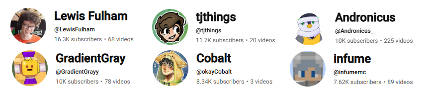 tjthings_'s tweet photo. Who will be the next MCYT YouTuber to 20k? 👀

Is it time for a sub race? https://t.co/RAKtKeeUtG