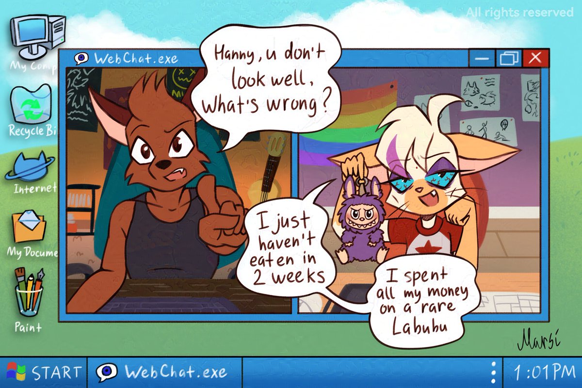 marsi_qiu's tweet image. 🧸 There comes a time in everyone's life when you have to choose: labubu or labubu?
All rights reserved. Not by AI
#cheekyhanny #furryart #furryfandom #anthroart #sketch #PrideMonth #comic #labubu #labubuart #LGBTQ #FromPeopleForPeople #FP2