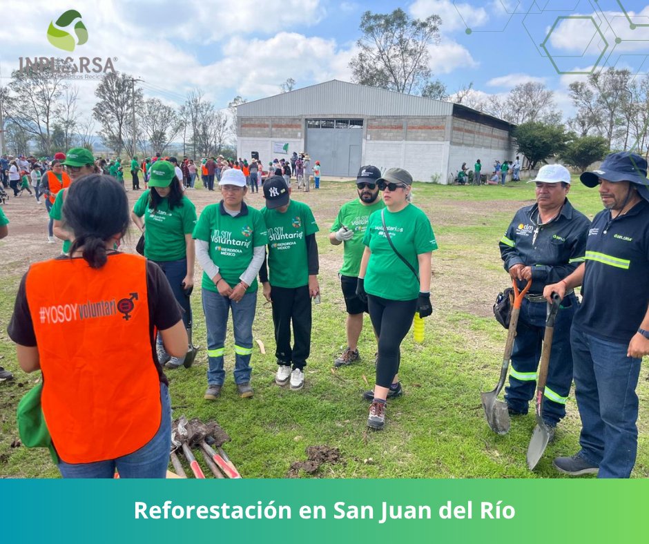 INPLARSA's tweet photo. Agradecemos al equipo organizador de IBERDROLA y a todas las personas que se sumaron a esta noble causa. ¡Juntos marcamos la diferencia y dejamos un legado sustentable para las próximas generaciones! 💚

#INPLARSA #Reforestación #SanJuanDelRío #CompromisoAmbiental https://t.co/fnViFCmDZU
