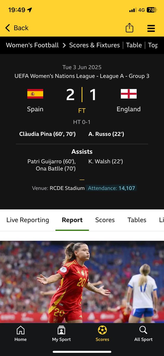 keirasw4lsh's tweet photo. attendance difference at the same stadium just 4 days apart. https://t.co/23uklQ1QvF