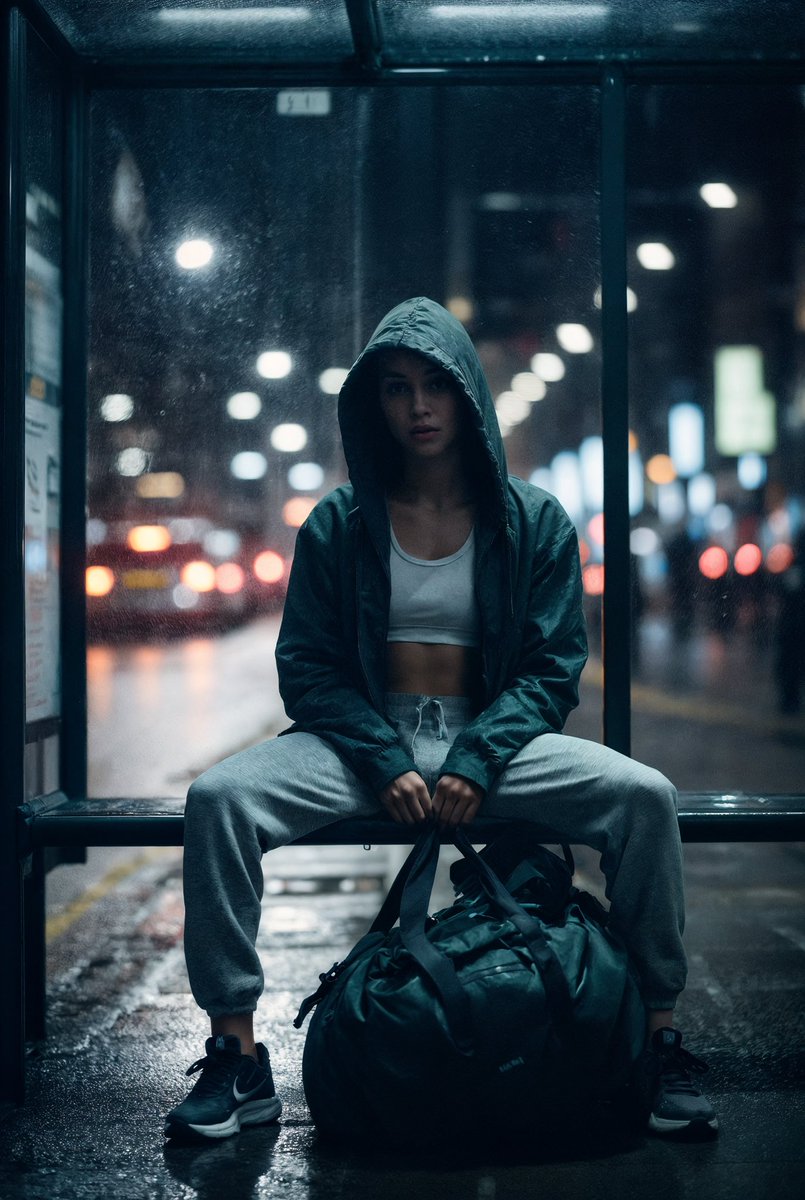 J_C_Prompt's tweet photo. Doing the thing: This cinematic project captures the quiet power of the workout ritual—day after day, week after week. Rain or shine.

#CinematicWorkout #NoExcuses #NeonCity #FitnessJourney #RainOrShine #Discipline #DailyGrind #UrbanFitness https://t.co/kZkBmMi6Bl