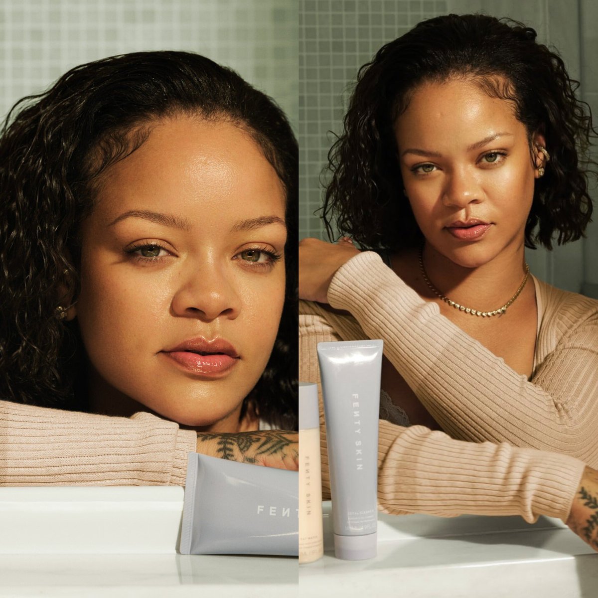 FentyDOJ's tweet photo. Sun kissed skin ☀️ https://t.co/E6ECidmCy2