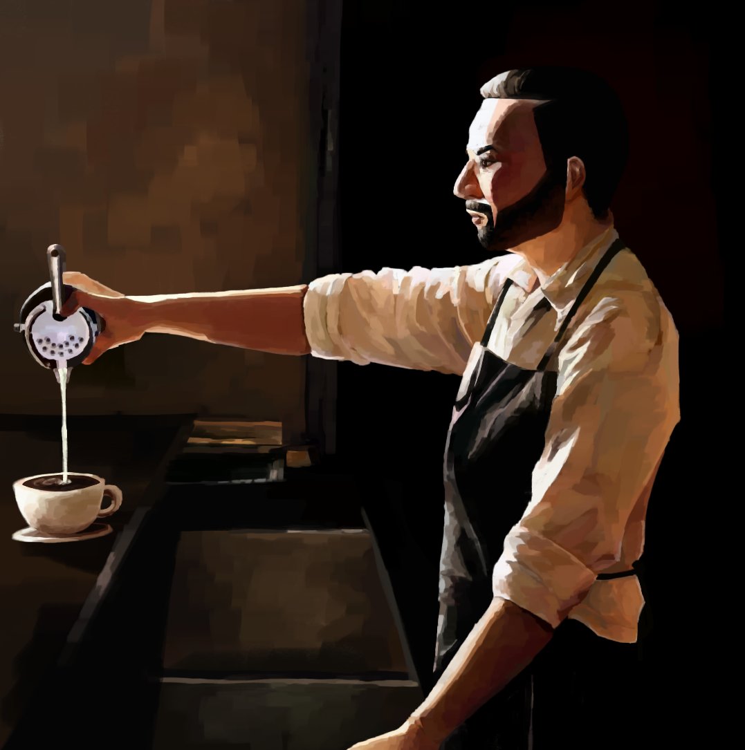I miss barista Stone 😔#agentstone