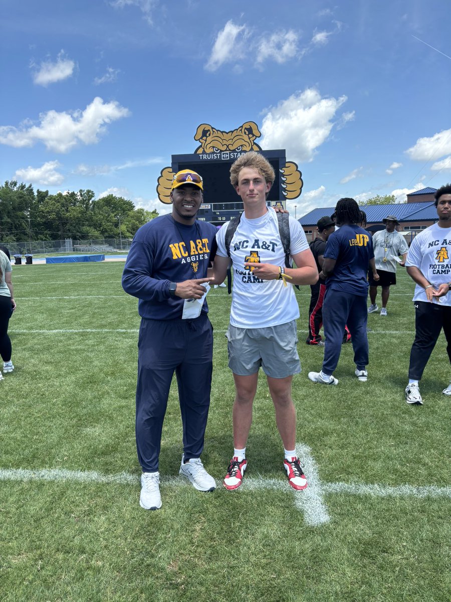 Tanner Payne "Sunshine" (@tannerqbpayne) on Twitter photo Thank you <a href="/Greg_Mcghee2/">Coach Mcghee</a> for your time and conversation at camp today. Looking forward to getting back to campus and growing a relationship with you and the rest of the staff. <a href="/_TLantz/">Terry Lantz</a> <a href="/CoachShawnGibbs/">Shawn Gibbs</a> <a href="/NCATAGGIES/">N.C. A&T Athletics</a> <a href="/NCATFootball/">Aggie Pride</a> Thank you <a href="/Greg_Mcghee2/">Coach Mcghee</a> for your time and conversation at camp today. Looking forward to getting back to campus and growing a relationship with you and the rest of the staff. <a href="/_TLantz/">Terry Lantz</a> <a href="/CoachShawnGibbs/">Shawn Gibbs</a> <a href="/NCATAGGIES/">N.C. A&T Athletics</a> <a href="/NCATFootball/">Aggie Pride</a>