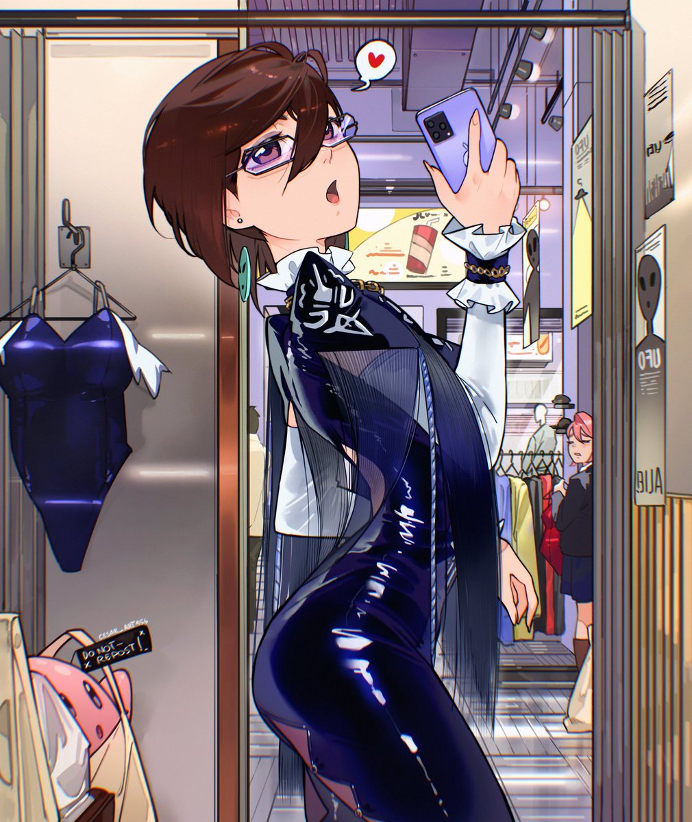 Bueno vamos a seguir adelante con lo que andaba dibujado los trajecitos de bayonetta ahora toca momo con el de bayonetta2 #Dandadan