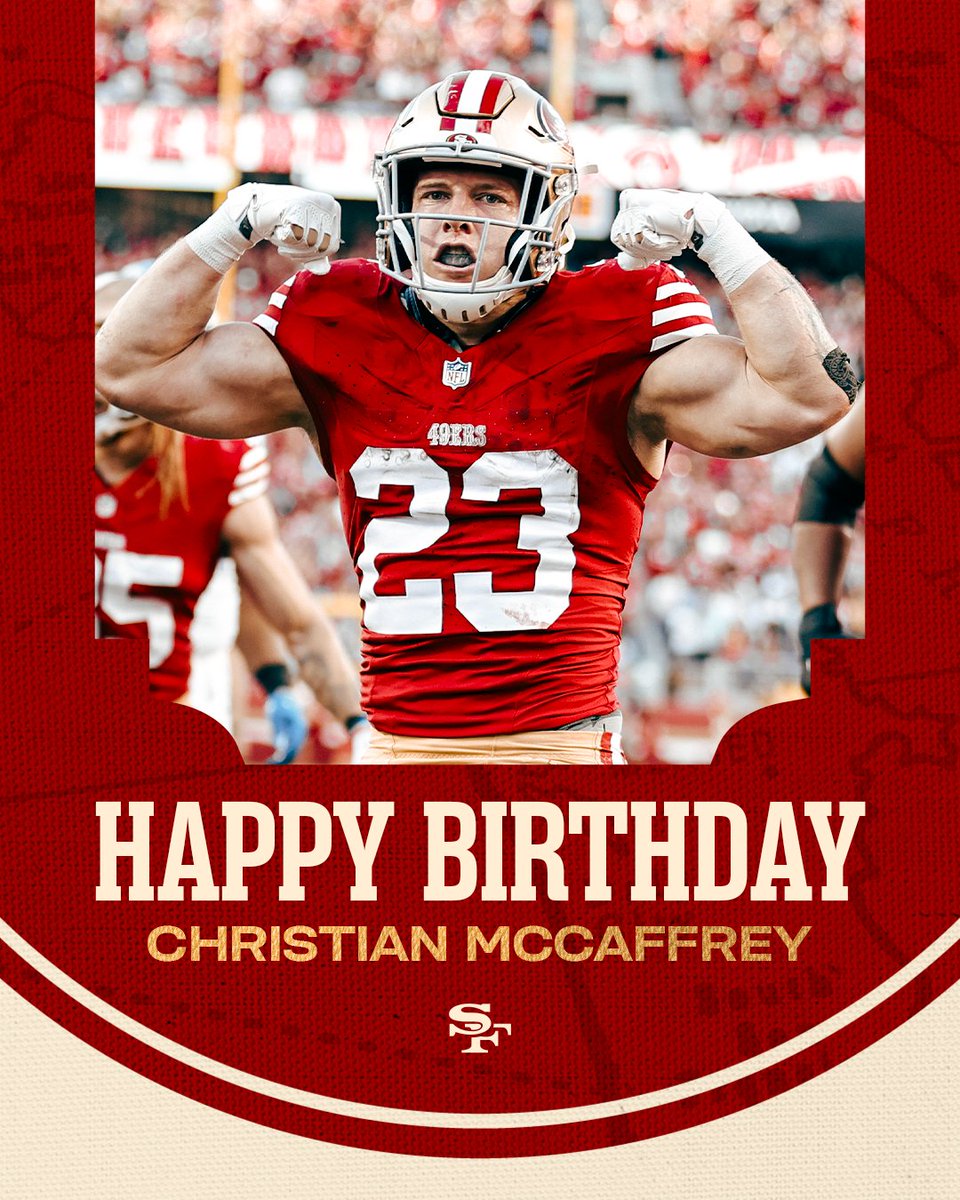 Happy birthday, <a href="/CMC_22/">Christian McCaffrey</a>! 🥳
