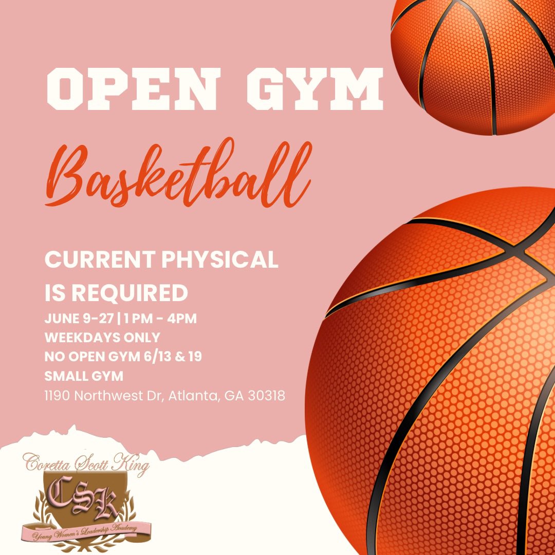 🏀💗🤎 Open Gym Alert!

Interested in playing basketball for CSK this school year?

🗓️ Weekdays
🕐 1PM–4PM
📍 Small Gym

➡️ Must have a current sports physical on file.

Let’s get that work in, Eagles! 🦅
#CSKEagles #OpenGym #EagleStrong #CSKBasketball