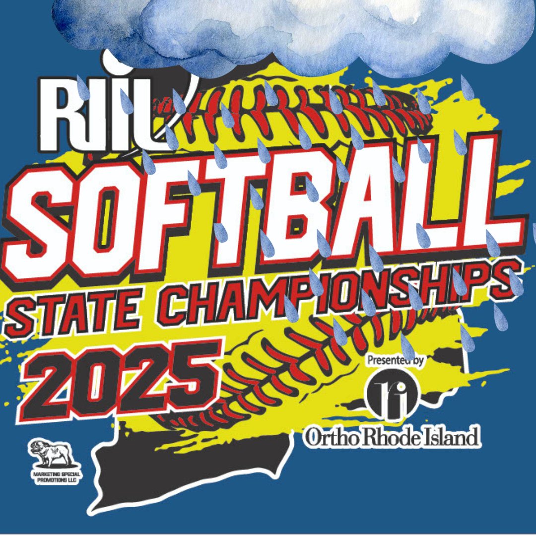 POSTPONEMENT: Because of the pending forecast🌧 for this afternoon, the RIIL Division II Softball Championship title game between St. Raphael and West Warwick at RI College has been rescheduled to Monday at 5 p.m.