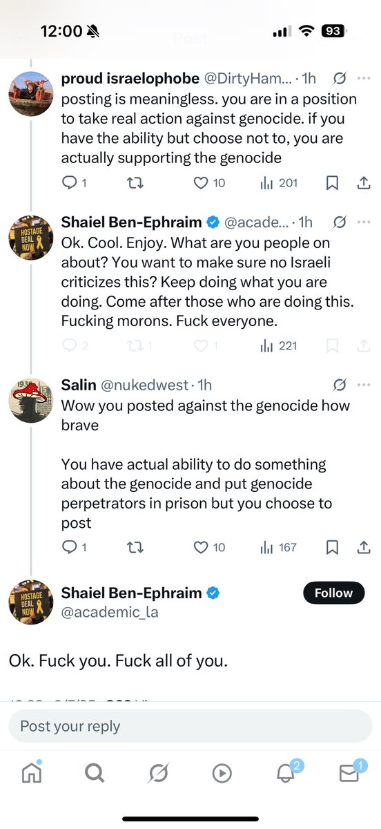 𝔼𝕝𝕝𝕚𝕠𝕥 𝕄𝕒𝕝𝕚𝕟 🎗️ (@elliotmalin) on Twitter photo It might just be that <a href="/academic_la/">Shaiel Ben-Ephraim</a> doesn’t have any sources, he’s just doing this to feel accepted and engagement.
Fwiw, my sources have confirmed to me that he has no legitimate sources within the defense establishment in Israel. It might just be that <a href="/academic_la/">Shaiel Ben-Ephraim</a> doesn’t have any sources, he’s just doing this to feel accepted and engagement.
Fwiw, my sources have confirmed to me that he has no legitimate sources within the defense establishment in Israel.