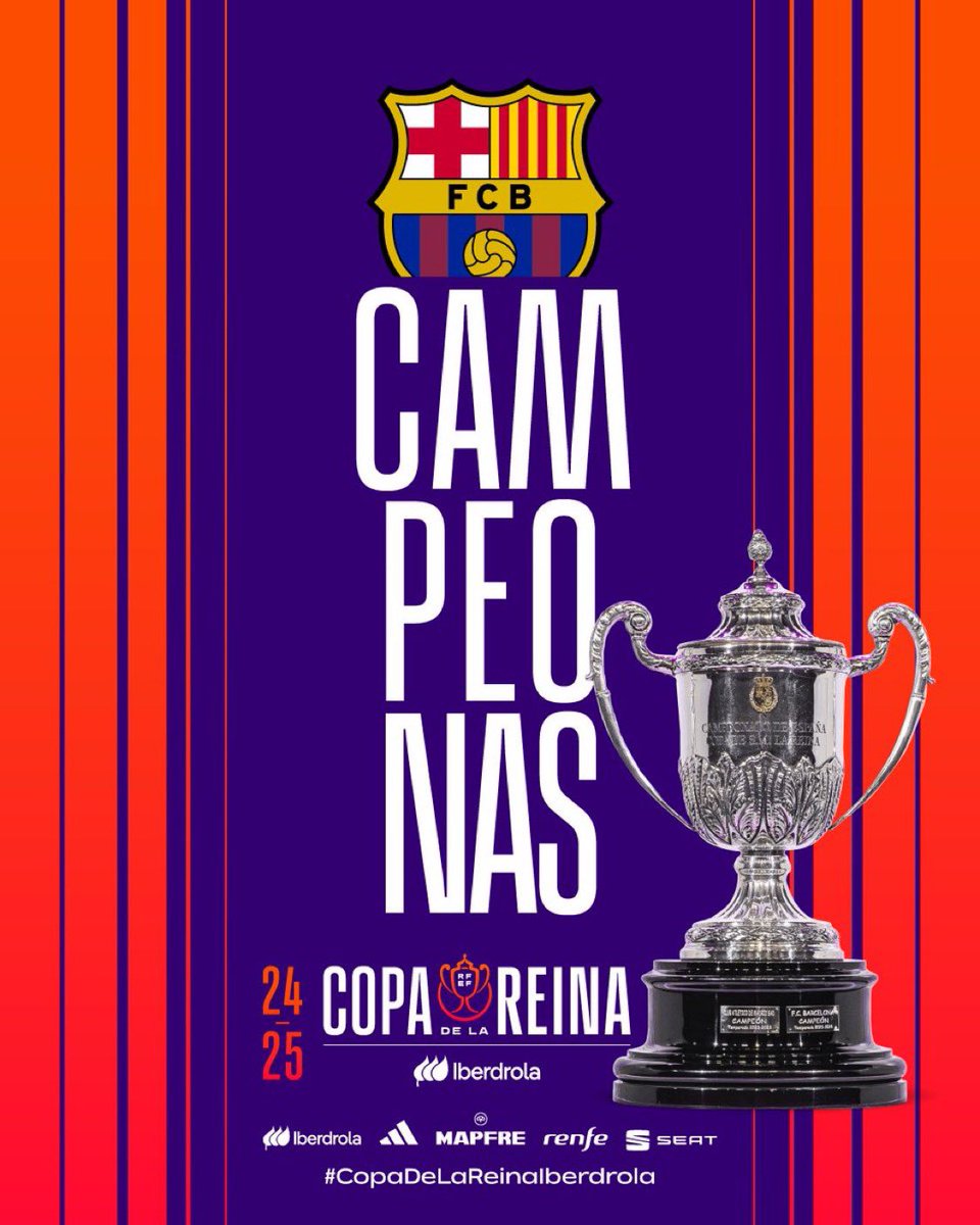 Pilar Alegría (@pilar_alegria) on Twitter photo ¡Enhorabuena al @FCBFemeni por la victoria y por el título! ¡Vaya temporada!
¡Y también enhorabuena al <a href="/AtletiFemenino/">Atlético de Madrid Femenino</a>, habéis hecho un gran torneo!
También a la afición oscense que ha sido una gran anfitriona de la final en Huesca.
#FinalCopa #CopadelaReina ¡Enhorabuena al @FCBFemeni por la victoria y por el título! ¡Vaya temporada!
¡Y también enhorabuena al <a href="/AtletiFemenino/">Atlético de Madrid Femenino</a>, habéis hecho un gran torneo!
También a la afición oscense que ha sido una gran anfitriona de la final en Huesca.
#FinalCopa #CopadelaReina