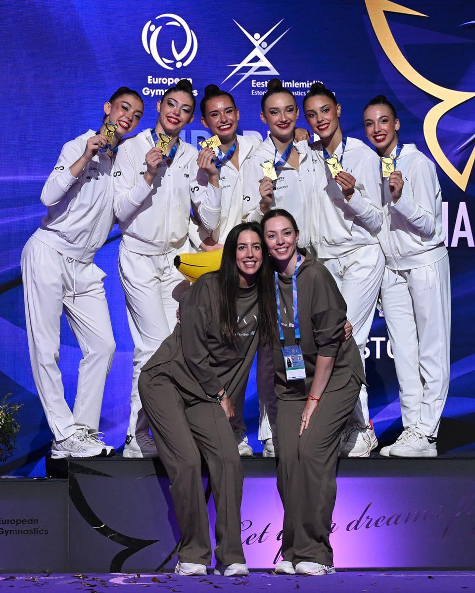 Comité Olímpico Español (@coe_es) on Twitter photo 𝗖𝗔𝗠𝗣𝗘𝗢𝗡𝗔𝗦 𝗗𝗘 𝗘𝗨𝗥𝗢𝗣𝗔 🥇
🤩👏 El conjunto senior de gimnasia rítmica ha conseguido la medalla de oro en la modalidad de All Around en el Campeonato de Europa celebrado en Tallín.
¡Enhorabuena, <a href="/RFEGimnasia/">RFEGimnasia</a>! ❤️ 𝗖𝗔𝗠𝗣𝗘𝗢𝗡𝗔𝗦 𝗗𝗘 𝗘𝗨𝗥𝗢𝗣𝗔 🥇
🤩👏 El conjunto senior de gimnasia rítmica ha conseguido la medalla de oro en la modalidad de All Around en el Campeonato de Europa celebrado en Tallín.
¡Enhorabuena, <a href="/RFEGimnasia/">RFEGimnasia</a>! ❤️