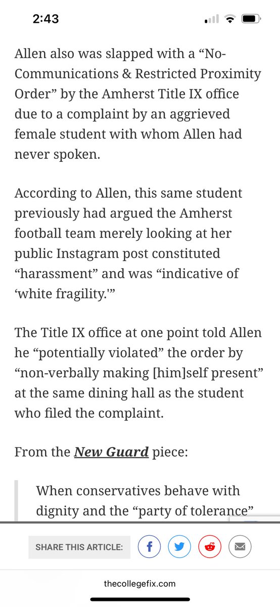 Jeb Allen (@jeb_allen) on Twitter photo A must-read article to understand how students have hijacked well-meaning protections within academia—a practice <a href="/AmherstCollege/">Amherst College</a> upholds and has used against me and friends. So happy this issue is finally getting mainstream attention #savingacademia #wsj thecollegefix.com/amherst-colleg… A must-read article to understand how students have hijacked well-meaning protections within academia—a practice <a href="/AmherstCollege/">Amherst College</a> upholds and has used against me and friends. So happy this issue is finally getting mainstream attention #savingacademia #wsj thecollegefix.com/amherst-colleg…