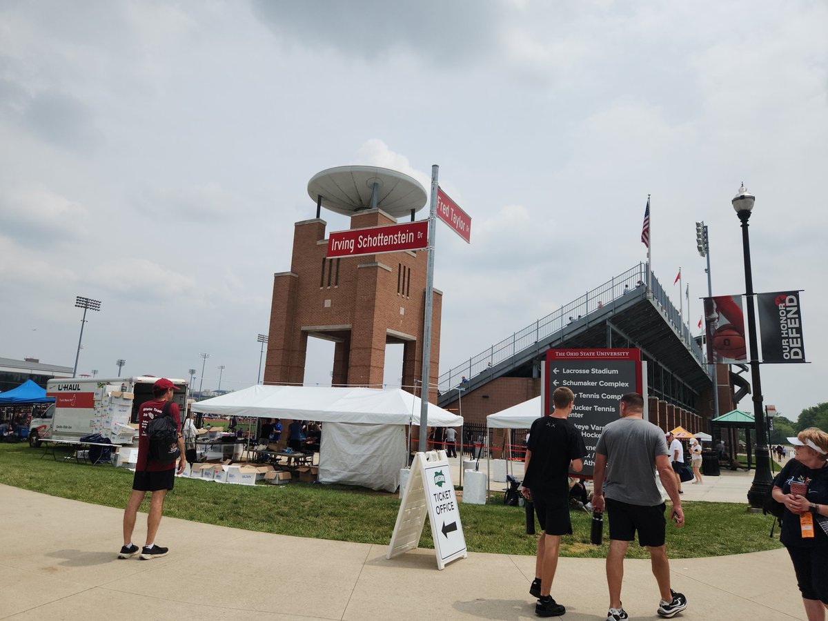 Arrived at Jesse Owens Memorial Stadium at OSU for the OHSAA Track &amp; Field Championships! The air is electric as we await the D-1 events to begin. Our first Lady Tiger up is Nicole Smith at 5:50 pm in the 300 meter hurdles! Let's go, Tigers!! 💙🐅💙🐅