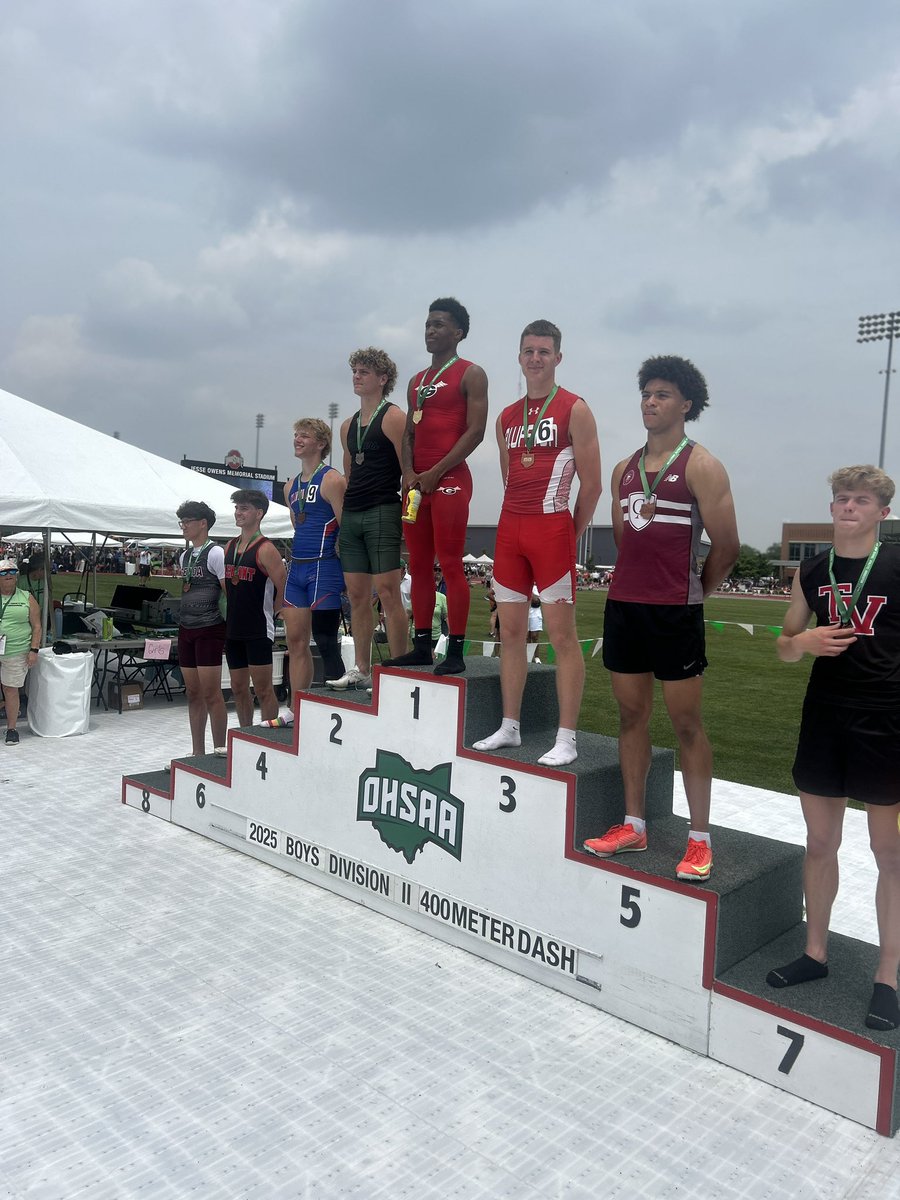 Way to go Kain!! Finishing 3rd in 400 at STATE MEET!!