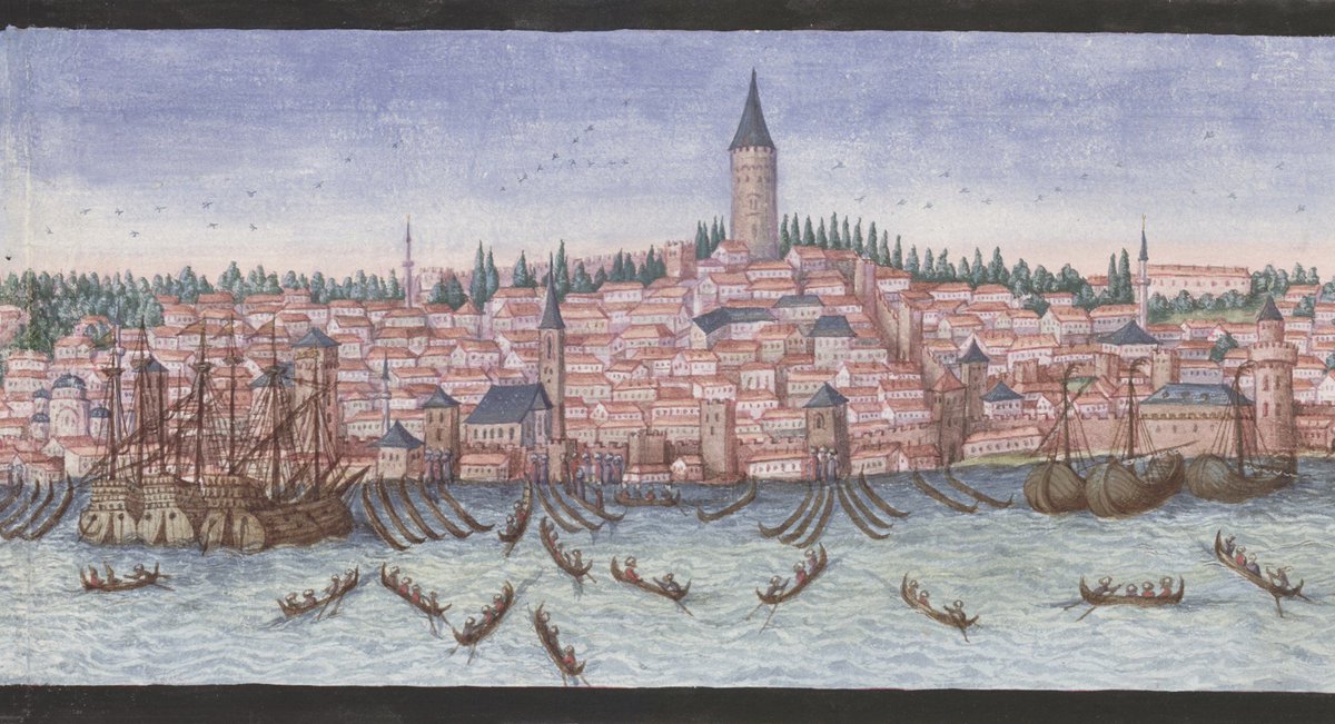 Illustration of Galata
Probably by Heinrich Hendrowski (late 16th century)
At Österreichische Nationalbibliothek