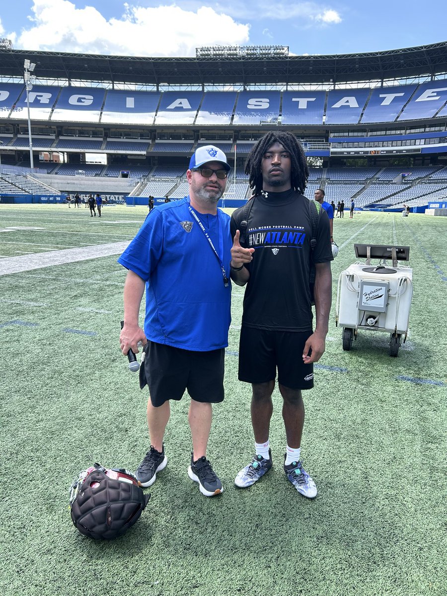 Had a GREAT time at the <a href="/GeorgiaStateFB/">GSU Football</a> Prospect camp. Went 4-0 today in 1on1s with 2 Interceptions. Had a fun time competing with other prospects and learning from coaches. Thank you <a href="/jwindon35/">Joe Windon</a> for the Invitation. <a href="/ZacharyBeckton/">Zachary Beckton</a> <a href="/zconowal31/">Zach Conowal</a> <a href="/GlennTFordJr1/">Coach Glenn T. Ford Jr.</a> <a href="/RecruitGeorgia/">Recruit Georgia</a>