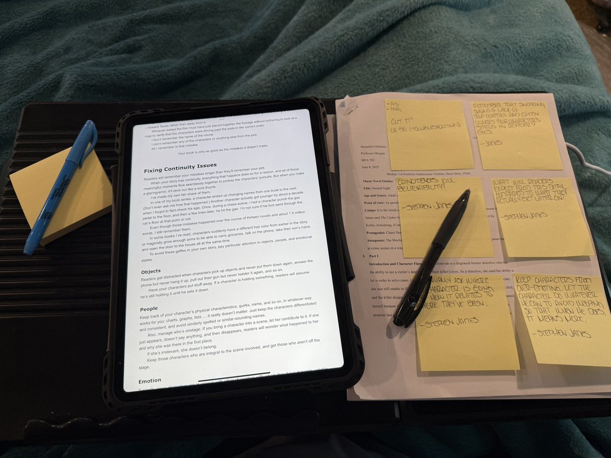 Plotting my revisions! In the next 10 weeks, I will have a fully revised novel and a full writing portfolio and then I’m done with school! MFA and querying trenches here I come! 

#WritingCommunity #AmRevising #MFAthesis #SpeculativeThriller #SecondSight #SaltLakeCity #Utah
