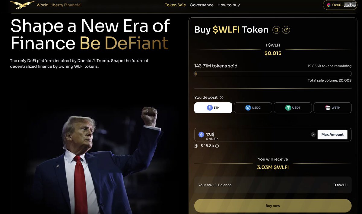 1-2 hafta sonra piyasanın tek gündemi Trump’ın yeni Coin’i $WLFI olacak. Herkes buradan alınır mı diye soracak! Beni yakından takip edenler 1 yıl önce ön satıştan 0.015$ seviyesinden aldı. Şu anda hiç bir yerden alamazsın! Kaçırdın! Yakında borsa listelemeleri gelecek!
