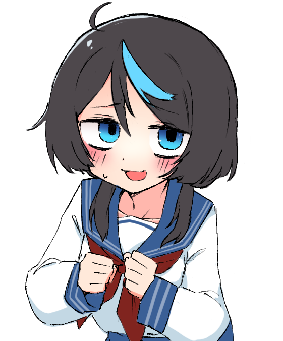 最近ハマった漫画「CMYK 鮫田和王は厨二病が治せない」のヒロイン、池崎シアンちゃん 