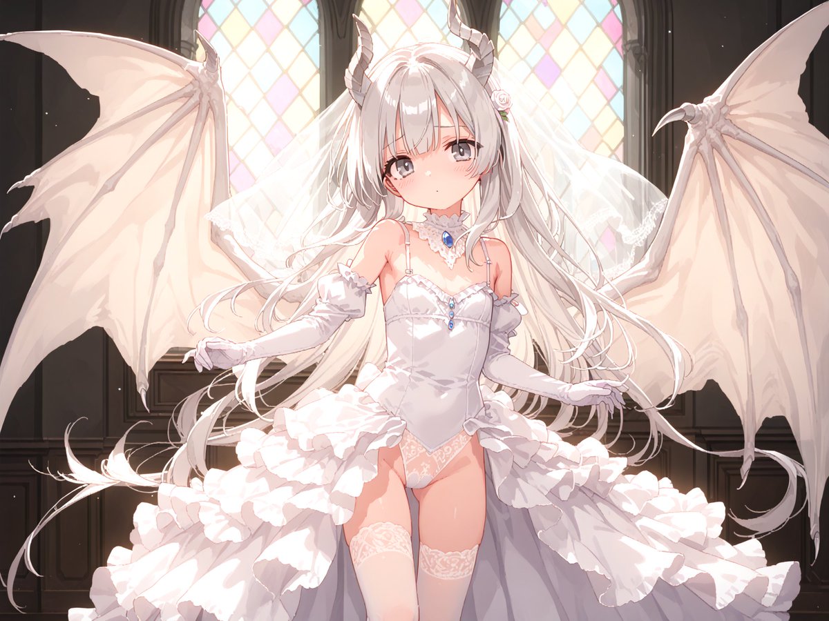 プラティナちゃん

おはようございますー！
職人技のウェディングドレスが出来ましたね…。