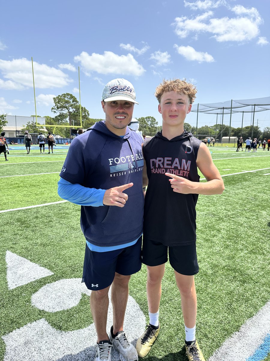 aydenduda2029's tweet image. You can see why @KeiserFootball is a Championship program! 🦅💨Thank you @CoachDavila @CoachMylesRuss & @Coach_Kelleher for an awesome day. Learned a lot and can't wait to get back! #SeahawkFast #defendthebeach #MTXE #linebacker @JJEverage @dreamallamerica