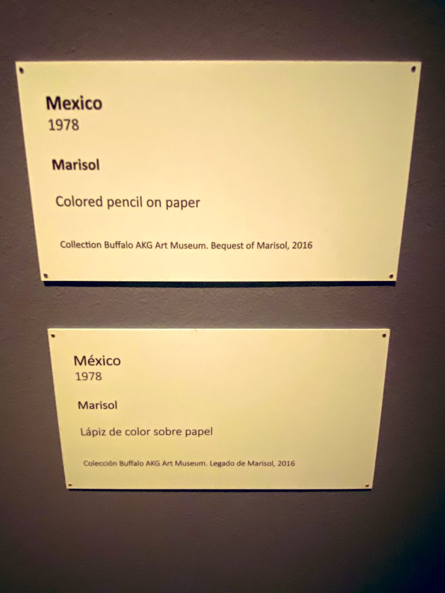 Tuve la fortuna de visitar hoy exposición <a href="/DallasMuseumArt/">Dallas Museum of Art</a> de Marisol 🇻🇪 -icono latinoamericano del arte-, me da orgullo ver legado de bilingüismo y diversidad que dejó su director 2016-2024 Agustin Arteaga 🇲🇽. Mención especial el mural “El Hombre” de Tamayo, estrella del atrio.