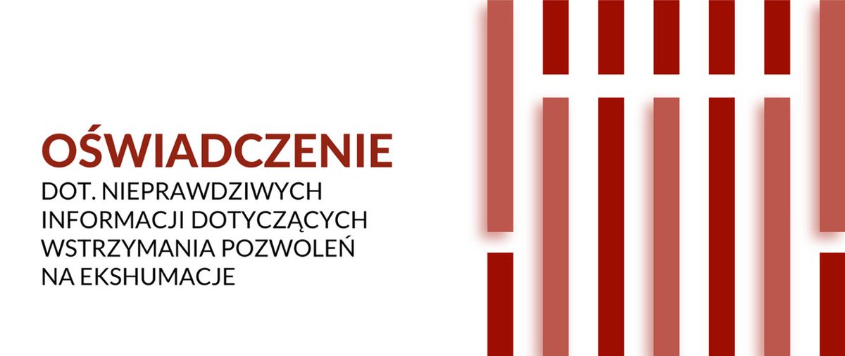 Oświadczenie dot. nieprawdziwych informacji dotyczących wstrzymania pozwoleń na ekshumacje

Ministerstwo Kultury i Dziedzictwa Narodowego dementuje informacje dotyczące wstrzymania procedowanych przez Ministerstwo Kultury i Komunikacji Strategicznej Ukrainy pozwoleń na prace