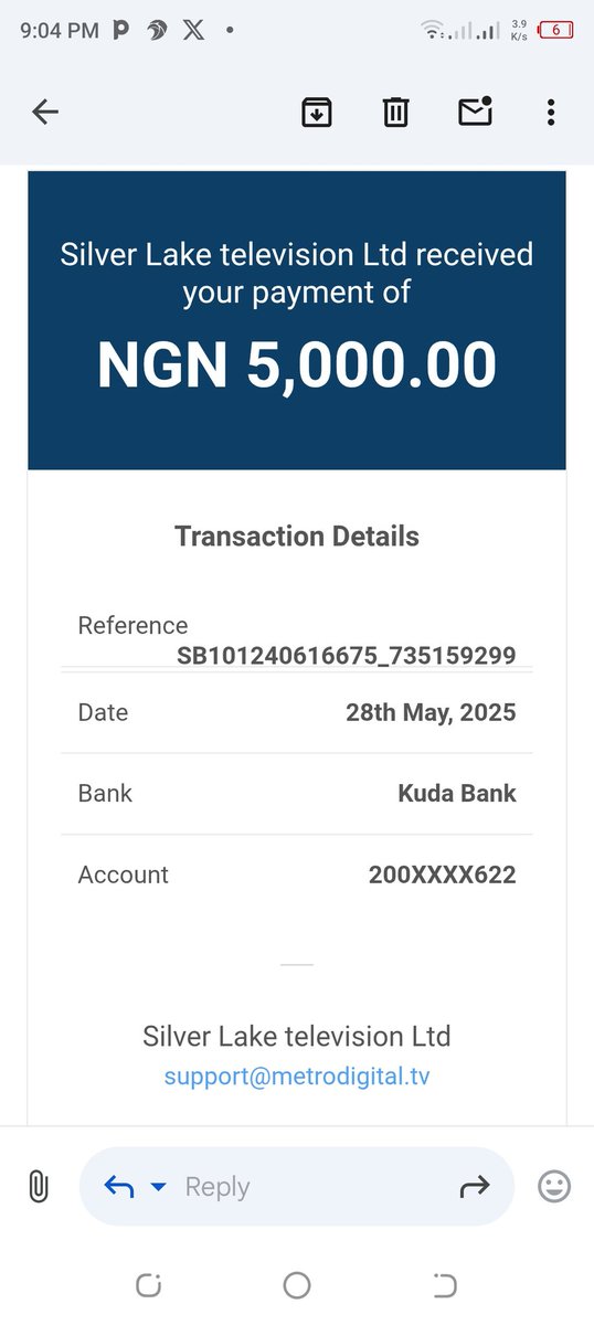 Prince_Eribo's tweet photo. @MySLTVng I make payments for full subscription since on the 28th May 2025 yet you refused to activate my account.
Please activate my account, all my messages to your WhatsApp numbers fell in dead ear.
This is not good . https://t.co/nlHQD7Flya