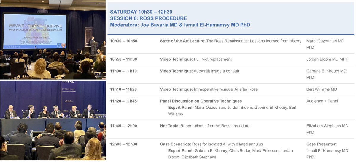 Jordan Bloom (@jordanbloommd) on Twitter photo Class. Precision. Innovation. Execution.
Still reflecting after one of the finest meetings I’ve had the privilege to attend. A true tour de force honoring the one and only Tirone David.
Bravo <a href="/OuzounianMD/">Maral Ouzounian</a> <a href="/IHamamsy/">Ismail El-Hamamsy, MD, PhD</a> <a href="/JoChikweMD/">Jo Chikwe</a> David Adams, and Michael Borger.
#Ross #Survive Class. Precision. Innovation. Execution.
Still reflecting after one of the finest meetings I’ve had the privilege to attend. A true tour de force honoring the one and only Tirone David.
Bravo <a href="/OuzounianMD/">Maral Ouzounian</a> <a href="/IHamamsy/">Ismail El-Hamamsy, MD, PhD</a> <a href="/JoChikweMD/">Jo Chikwe</a> David Adams, and Michael Borger.
#Ross #Survive