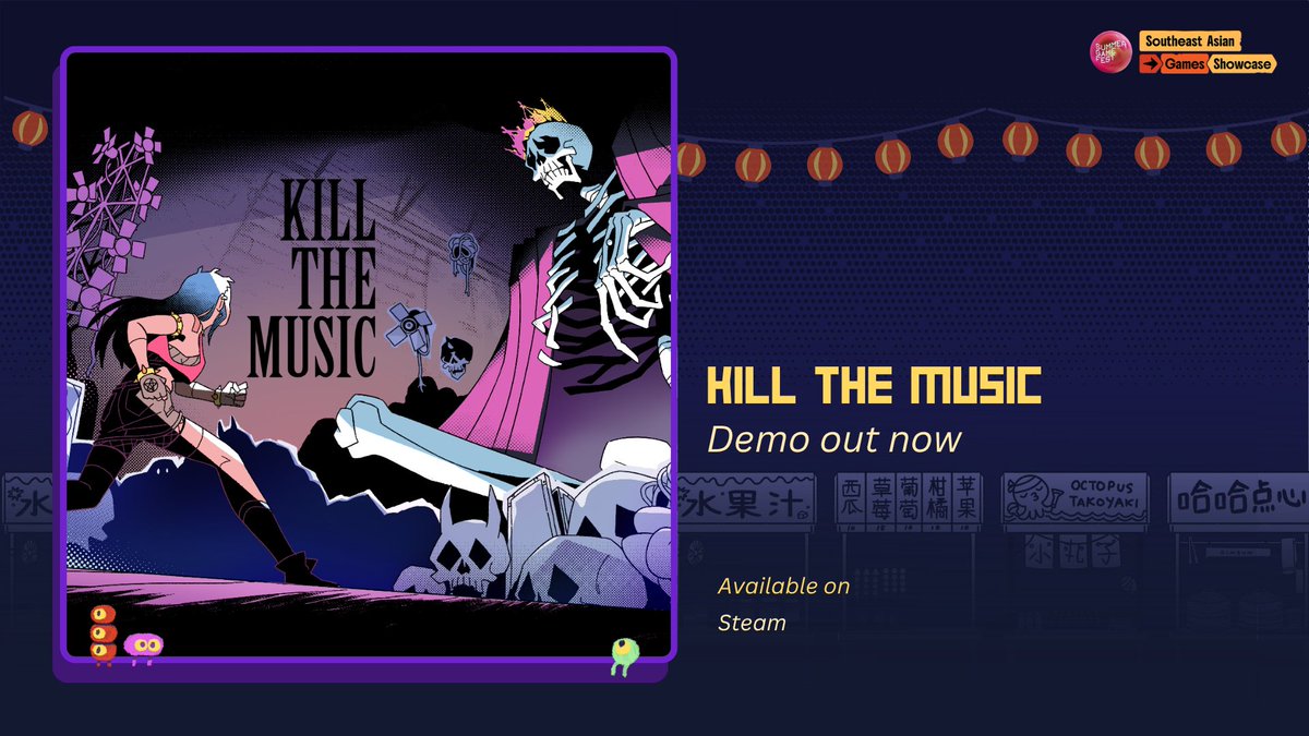 Announced at the Southeast Asian Games Showcase: SGF Edition

A new trailer for Kill The Music with the demo available on Steam now!

Watch the trailer: youtu.be/gc6Q-5BjC7s