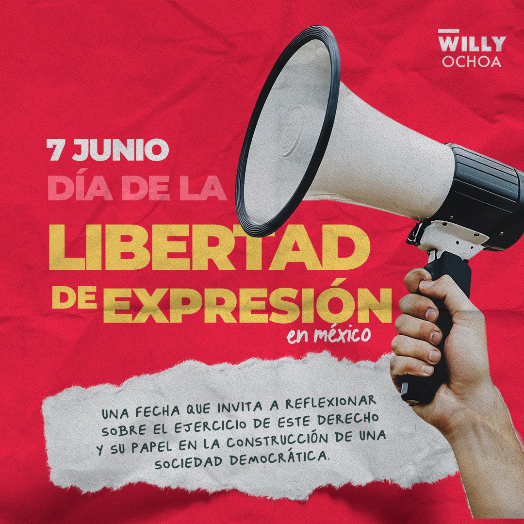 Hoy celebramos el #DíaDeLaLibertadDeExpresión, ese derecho que nos permite alzar la voz, compartir ideas, debatir y construir juntos una sociedad más justa. 🗣️✍️

Que nunca se nos olvide: expresar lo que pensamos con respeto es una forma de libertad… ¡y también de valentía!