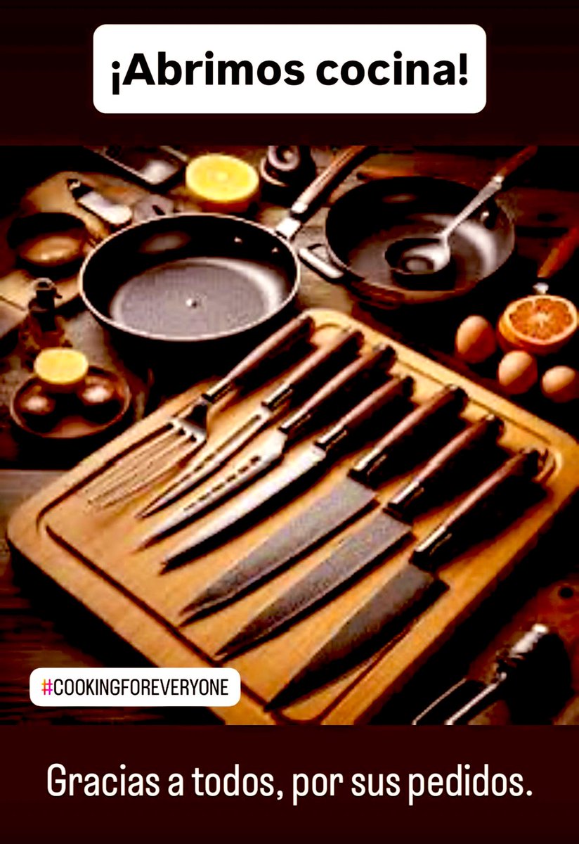 GrabABiteMex's tweet image. ¡Buenas tardes manada!
Gracias a todos por sus pedidos, una semana más. 👊🏻
Procedemos a abrir cocina.
#CookingForEveryone