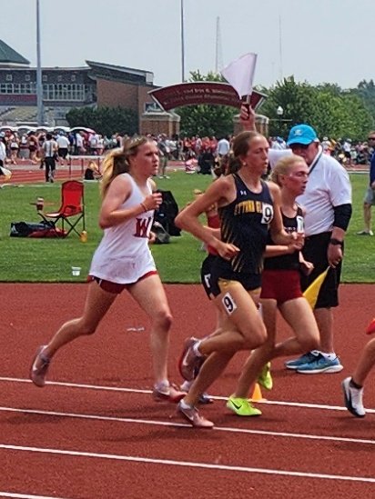 Congratulations to Ella Rhoades finishing 16th in the 3200M at State.  Great season Ella!