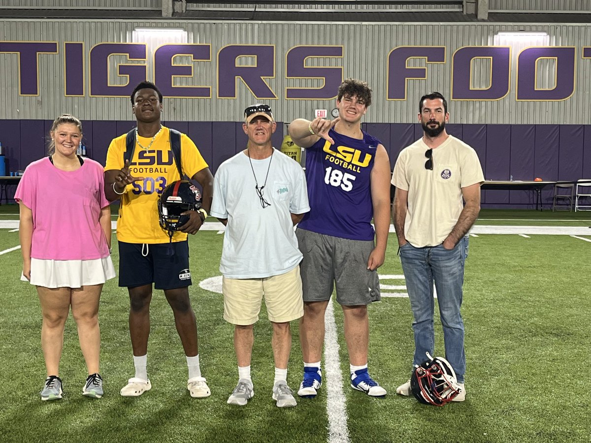JohnPFoley77's tweet image. Great day at LSU today‼️‼️‼️‼️ thank you to @coachbraddavis @CoachJoeSloan for the great workout