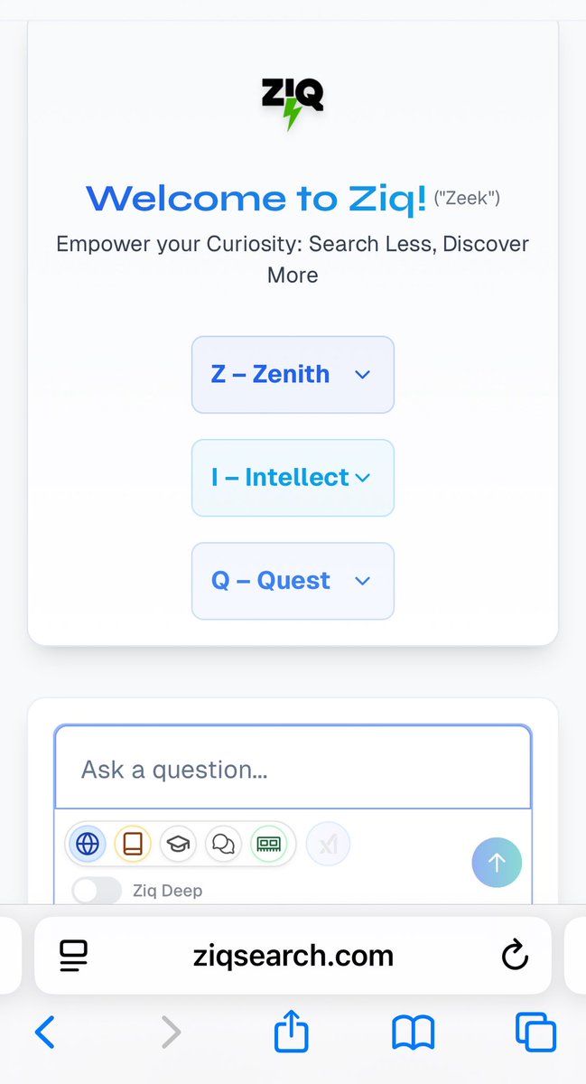 Introducing ZIQ search! 

The search app designed for those that want to search deep. 

For students of all ages, with a special search feature designed specifically for homeschool families!