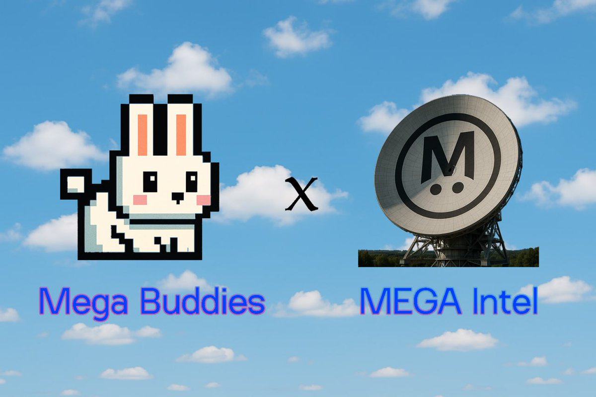 Mega Buddies (@mega_buddies) on Twitter photo We are thrilled to announce our partnership with <a href="/megaeth_intel/">MEGA Intel 🐰📡</a> — the ultimate aggregator of all drops and activities on Mega!
To celebrate this exciting collaboration, Buddu giving away WL spots :)
Complete the quest for a chance to secure yours and join the fun - We are thrilled to announce our partnership with <a href="/megaeth_intel/">MEGA Intel 🐰📡</a> — the ultimate aggregator of all drops and activities on Mega!
To celebrate this exciting collaboration, Buddu giving away WL spots :)
Complete the quest for a chance to secure yours and join the fun -