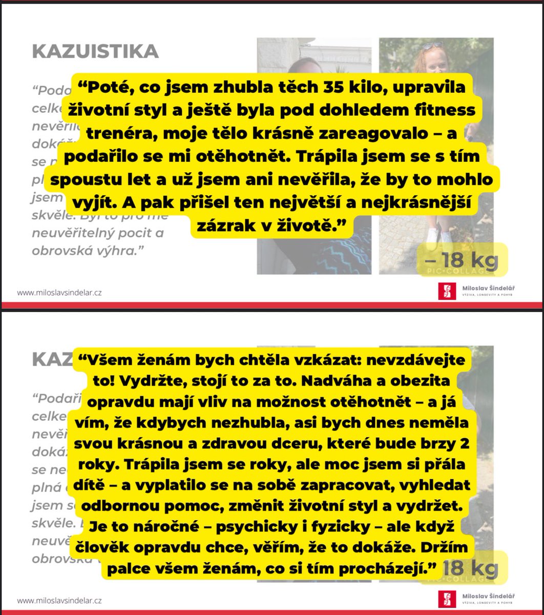 Milosval1's tweet photo. Speciální poděkování patří Lucii Šindelářové za sdílení jejího inspirujícího příběhu, jak úspěšné zhubnutí pomohlo k vytouženému těhotenství.
Moc si vážím opětovného pozvání @PetrFifka 🙏
#obezita #plodnost #zdravizeny #seminar #reprodukce #hubnuti https://t.co/BBoBwyz5WQ