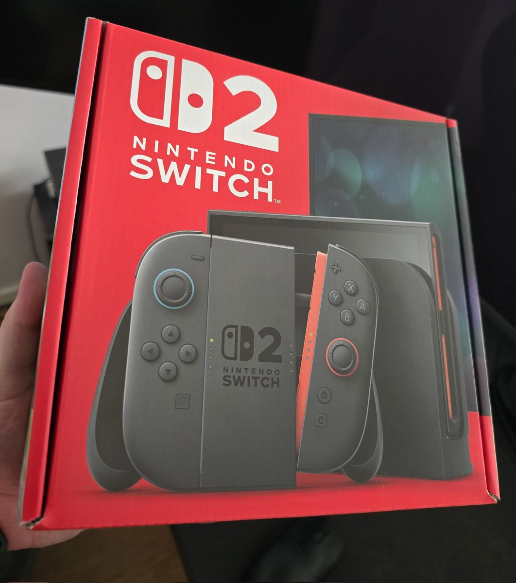 Time to upgrade 🤓🎮
Picked up my preorder today! #Switch2