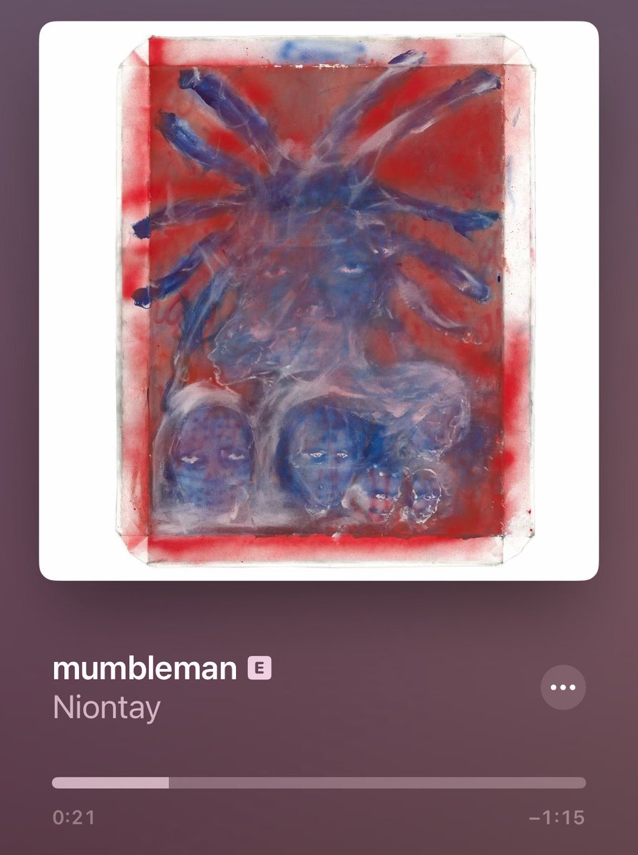 Man <a href="/sexafterchurch/">Niontay</a> is pushing the game forward

He slithers through these beats with ease

Despite the rapid-fire “mumble” style, I’m so impressed with how clear his raps are

He threads the needle between that wavy bouncy flow and lyrical clarity, with expert precision 🤌🏽