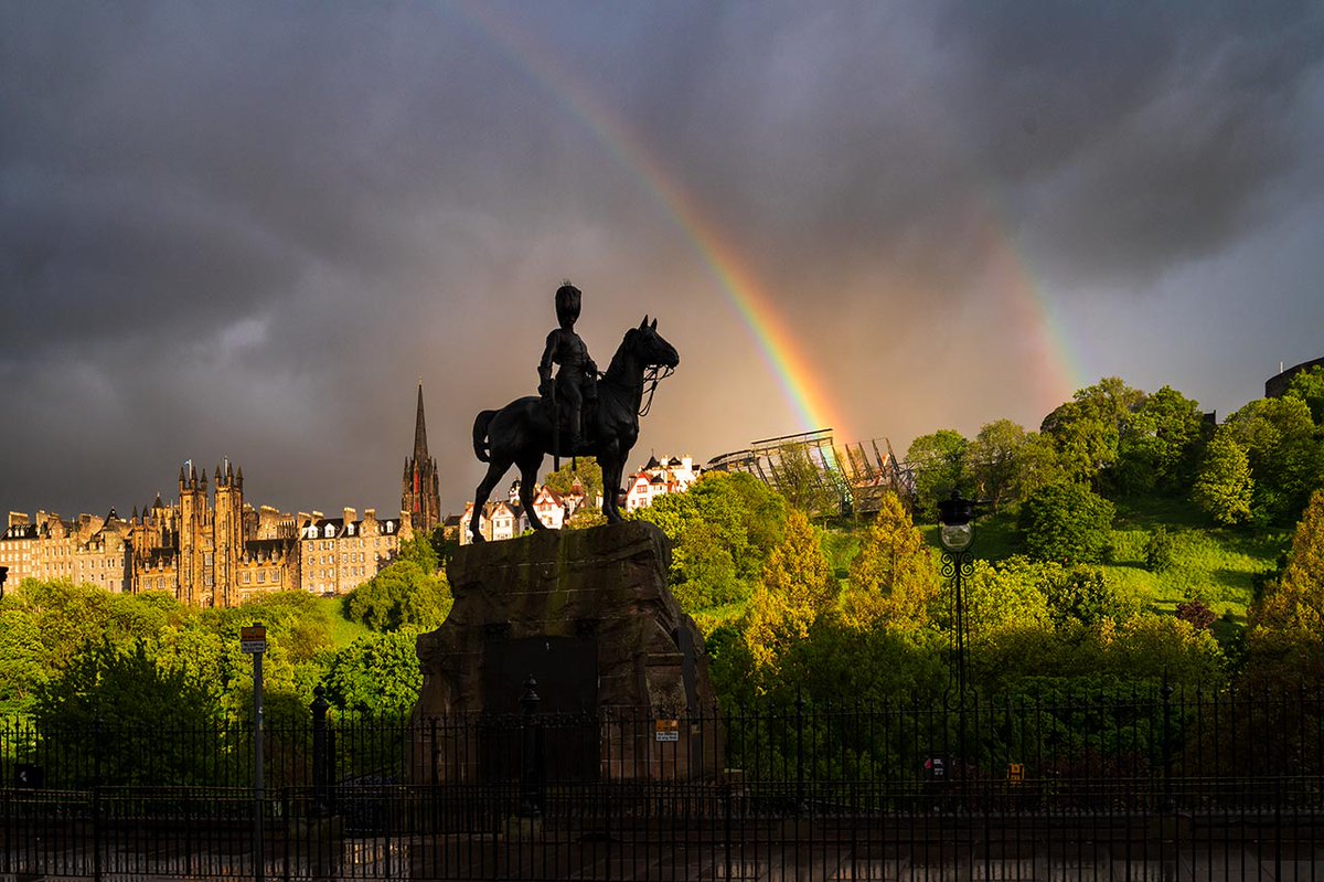 Rainbow over Princes St Gardens was our May calendar shot for the 2024 calendar - today was a day like that too
#Edinburgh