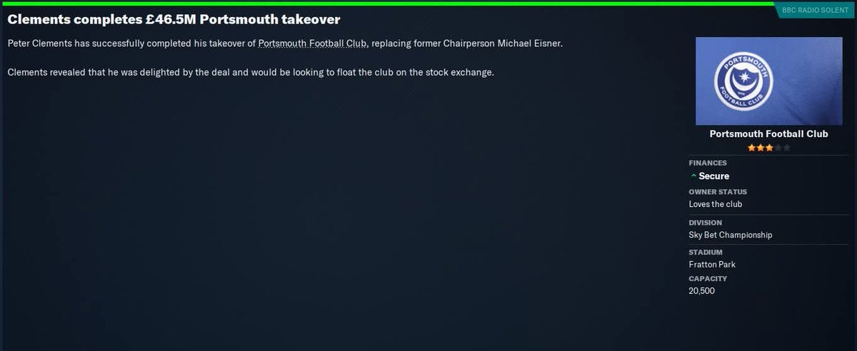 TrumagooFM's tweet image. :

🚨 BREAKING: SHOCK TAKEOVER AT THE CLUB! 🔵👀

Portsmouth has a new board... but what does it really mean for the future of the club? 💰 Will we finally get the backing we need to rise?

📅 Don't miss it. The next chapter drops soon 👀

#bluereign  #FM24 #Pompey #portsmouthfc
