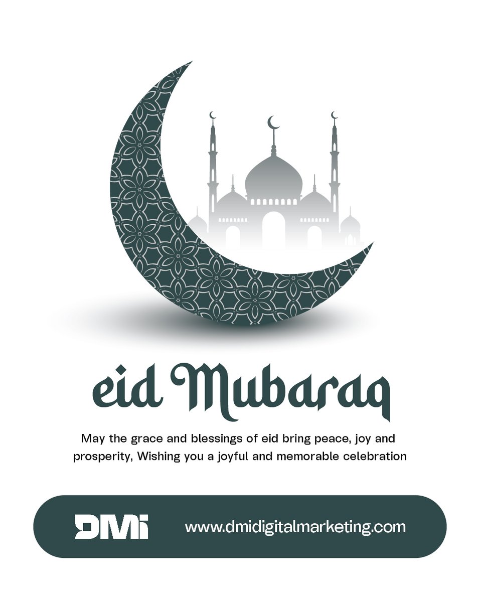 DigitalDmi's tweet photo. Eid Mubarak from all of us at DMi Agency! 🌙✨
Wishing you joy, peace, and endless blessings this season. Here's to love, gratitude, and togetherness.

#EidMubarak #EidCelebration #DMiAgency #Gratitude #EidVibes #Eid2025 #Blessings #CommunityLove #RamadanReflections https://t.co/APn6g3htZV