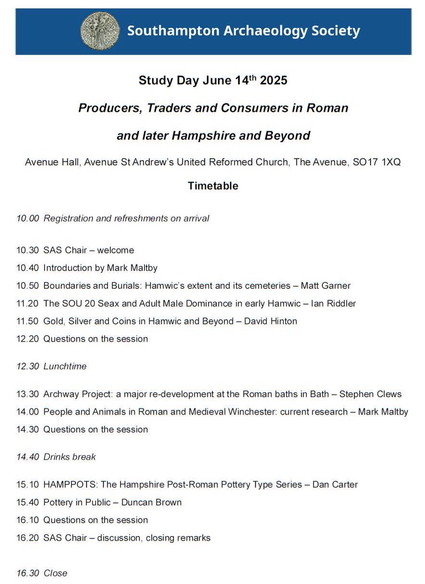 Finalised line up for our upcoming 2025 Study Day!