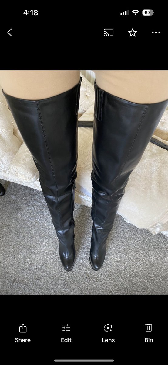 For the leather lovers of long boots dm for custom video