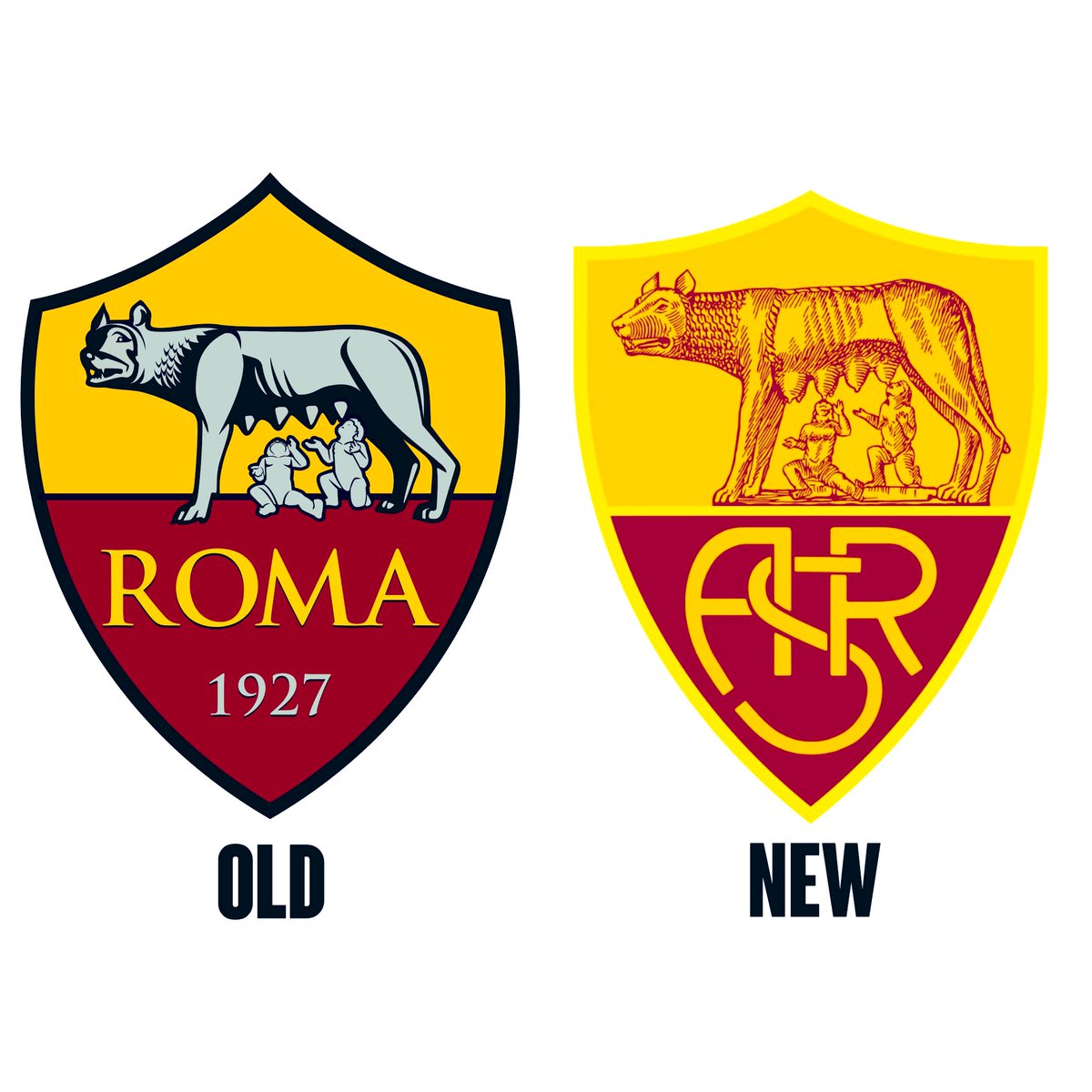 FutbolHub_'s tweet photo. 🚨𝐎𝐅𝐅𝐈𝐂𝐈𝐀𝐋: AS Roma has changed their logo and returned to its historic emblem. 🟡🔴

📰: @ASRomaEN https://t.co/GfDQAfRF5b